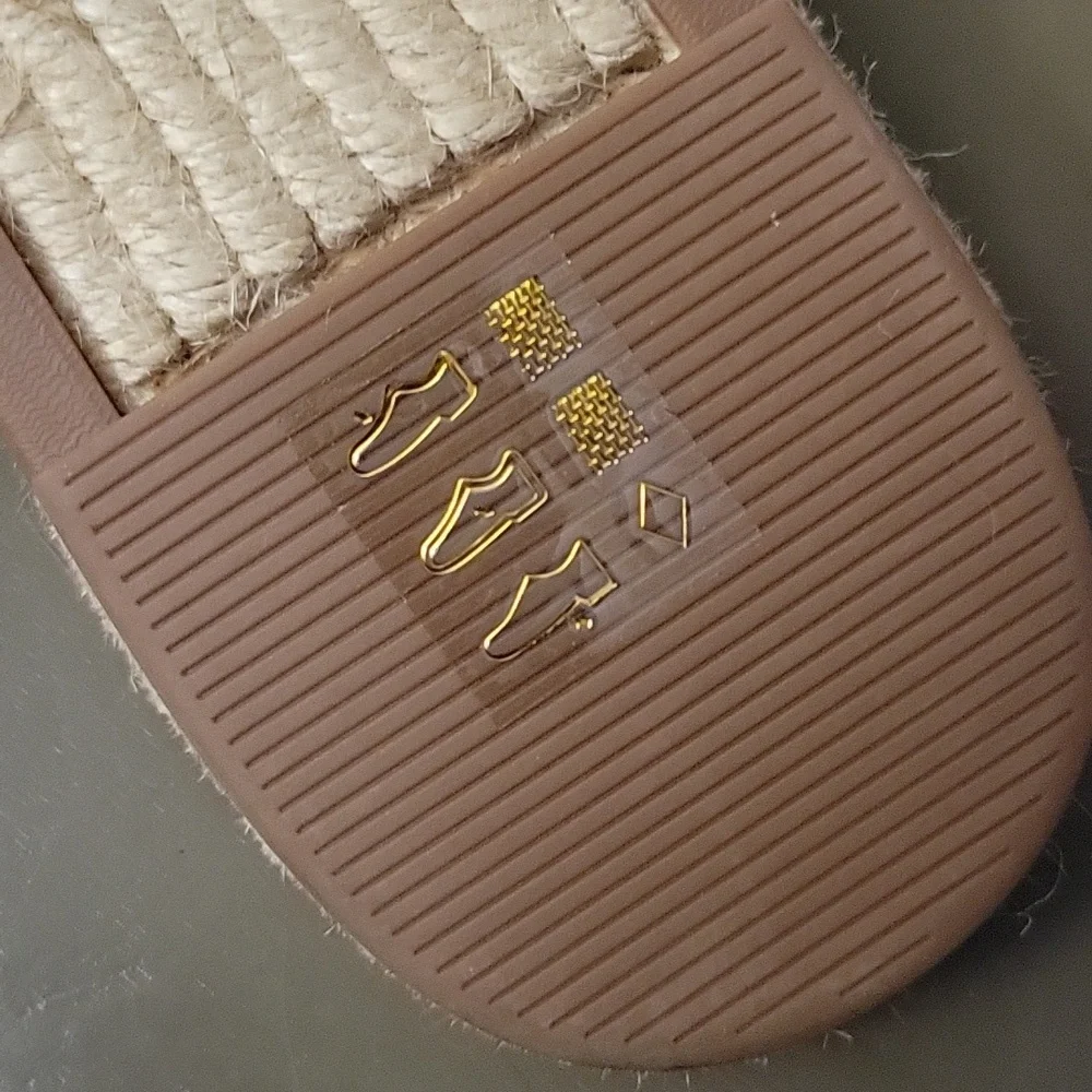 J. Crew Twisted Knot Espadrille Sandals Pink White Cabana Stripe Slides Flats 9